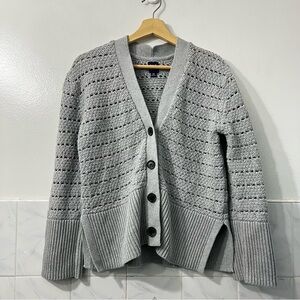 Gap Women's Open Knit Crochet Oversized Cardigan XS/M Preppy Boho Cottagecore